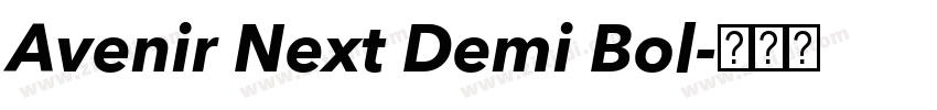 Avenir Next Demi Bol字体转换